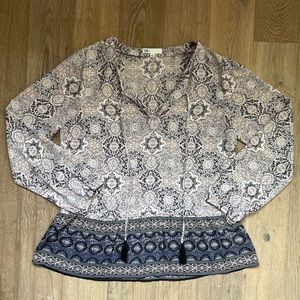 Bohemian patterned blouse